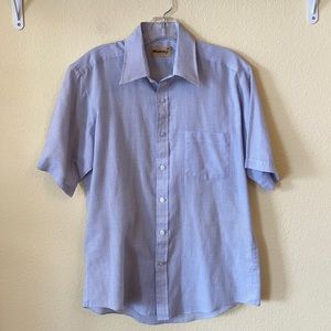 Wedgefield Light Blue Windowpane Plaid Shirt